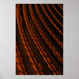 stapel gele stoelen poster