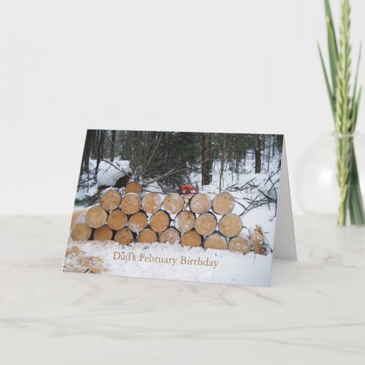 stapel gesneden logboeken kaart (Voorkant)