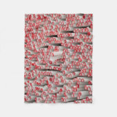 stapel gewalst papier fleece deken (Voorkant)