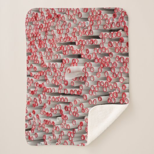 stapel gewalst papier sherpa deken (Voorkant)