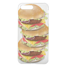 Stapel hamburgers of cheeseburgers