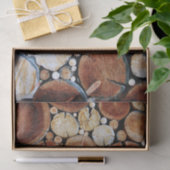 Stapel hout tissuepapier (Geschenk)