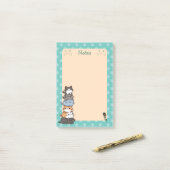 Stapel katten Aangepaste notities Post-it® Notes (Op bureau)