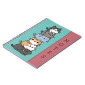 stapel katten notitieboek (Linkerzijde)