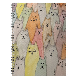 Stapel katten  notitieboek
