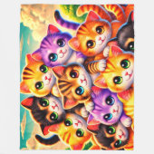 Stapel Kittens Fleece Deken (Voorkant)