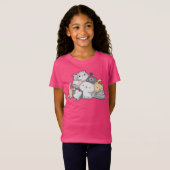 Stapel Kittens T-shirt (Voorkant volledig)