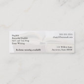 stapel oude boeken bladwijzer visitekaartje (Achterkant)