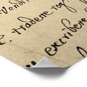 Stapel oude manuscripten poster (Hoek)