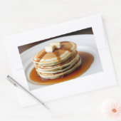Stapel pannenkoeken rechthoekige sticker (Envelop)
