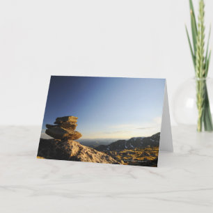 Stapel Rotsen die van de Wens op een grotere rots Kaart