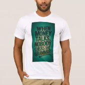 "Stapel slim, geef slimmer uit 💸" T-shirt (Voorkant)