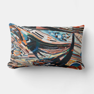 Stapel van bruine en blauwe houten bootplank kussen