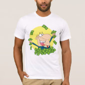 Stapel van Geld Mannen T-Shirt (Voorkant)