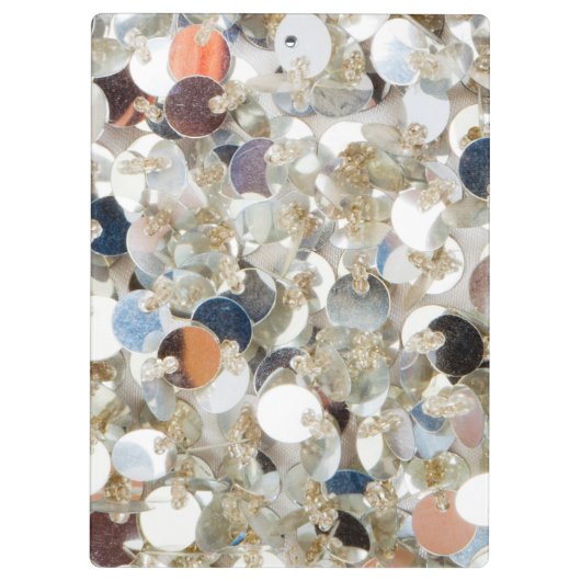 Stapel van Glitter Monogram Initiaal Clip Board Klembord (Achterkant)