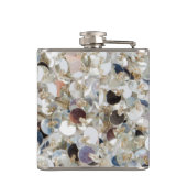 Stapel van Glitter Monogram Whiskey Flask Heupfles (Achterkant)
