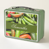 Stapel van groene pittige paprika's (Achterkant)