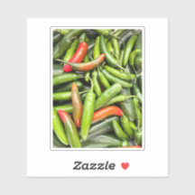 Stapel van groene pittige paprika's