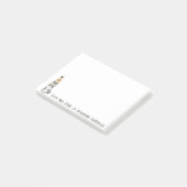 Stapel van huisdieren personaliseren post-it® notes (Schuin)