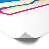 Stapel van kleurrijke boeken poster (Hoek)