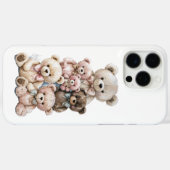Stapel van knuffelige teddyberen Case-Mate iPhone case (Achterkant (horizontaal))