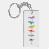 Stapel van vogels sleutelhanger (Voorkant Links)