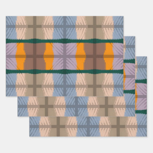 Stapelbaar spiegelend sensationeel patroon inpakpapier vel