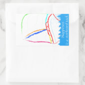 Stapelband Rechthoekige Sticker (Tas)