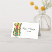 Stapelde gevlekte kerstcadeautjes (Voorkant)