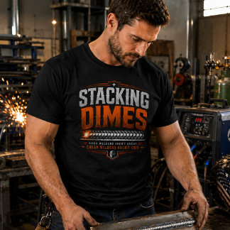 Stapelen Dimes Lasser Shirt Grappige Lasser T-shir