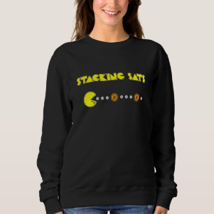 Stapelen Sats Bitcoin Crypto Valuta BTC Trui