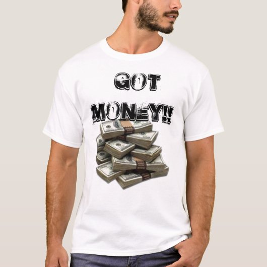 Stapelgeld, geld!! t-shirt (Voorkant)