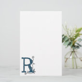 Stapelgoed met Keltische letter R Briefpapier (Staand voorkant)