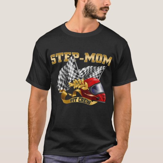 Stapelmakreel - Stap-mam-pitbemanning - Race-auto  T-shirt (Voorkant)
