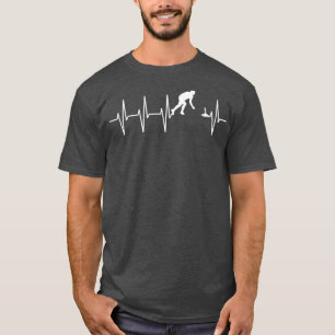 Stapelpuls met schietende hartslag t-shirt