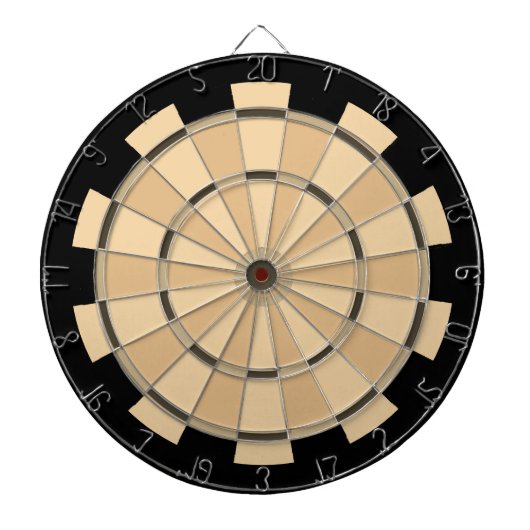Stapelregeling bruin en tan Combo Dartbord (Voorkant)