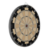 Stapelregeling bruin en tan Combo Dartbord (Voorkant Links)
