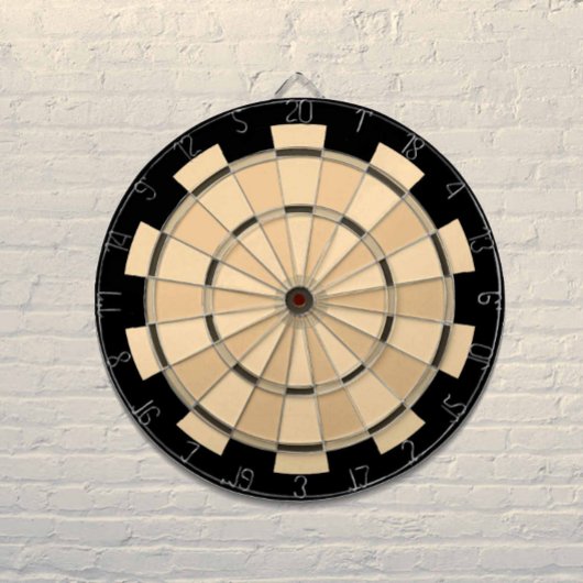 Stapelregeling bruin en tan Combo Dartbord