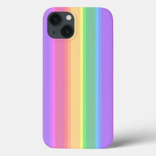 Stapelregenboogstrepen Hoesje-Mate iPhone draagtas 13 Hoesje