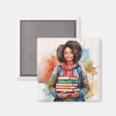 Stapels boeken magneet (Voorkant / Achterkant)