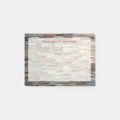 Stapels boeken met aangepaste naam post-it® notes (Voorkant)