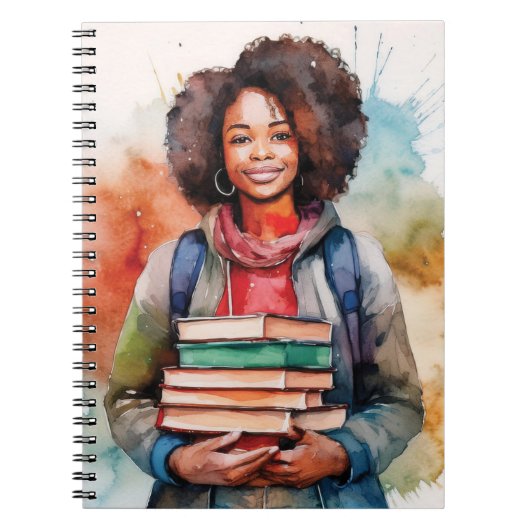 Stapels boeken notitieboek (Voorkant)