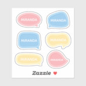 Stapelstaartspuitbus met aangepaste naam sticker (Vel)