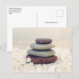 Stapelstenen Meditatieve Cairn Briefkaart