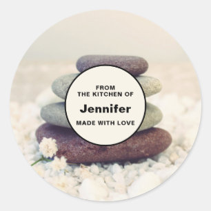 Stapelstenen Meditatieve Cairn Keuken Ronde Sticker