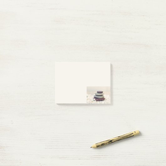 Stapelstenen Meditatieve Cairn Post-it® Notes (Op bureau)