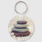 Stapelstenen Meditatieve Cairn Sleutelhanger (Achterkant)