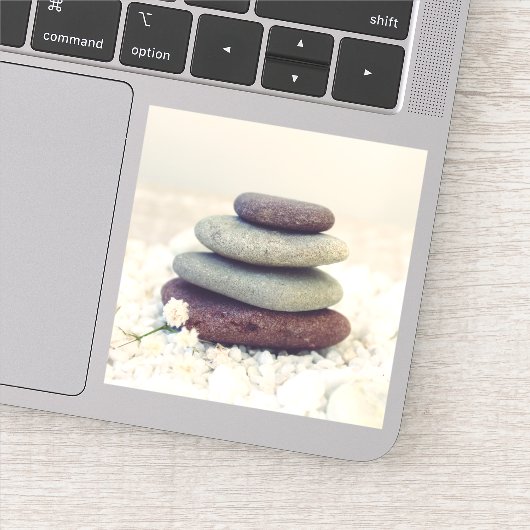 Stapelstenen Meditatieve Cairn Sticker (Detail)