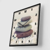 Stapelstenen Meditatieve Cairn Vierkante Klok (Hoek)