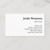 Stapelstenen Meditatieve Cairn Visitekaartje (Achterkant)